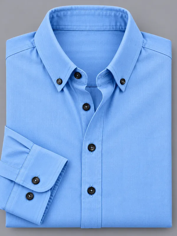 Light_Blue_Button_Down_Long_Sleeve_Shirt_for_Men