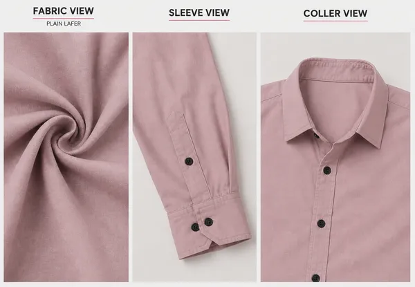 Pink_Plain_Casual_Shirt_for_Men