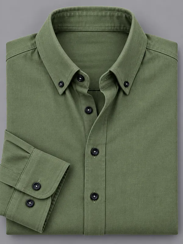 Olive_Solid_Regular_Fit_Shirt_for_Men