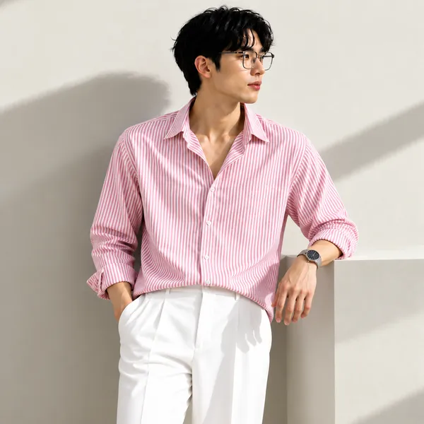 Pink_Striped_Casual_Shirt_for_Men