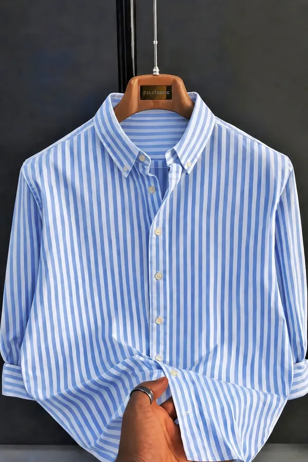 Blue_Striped_Full_Sleeve_Mandarin_Collar_Shirt_for_Men