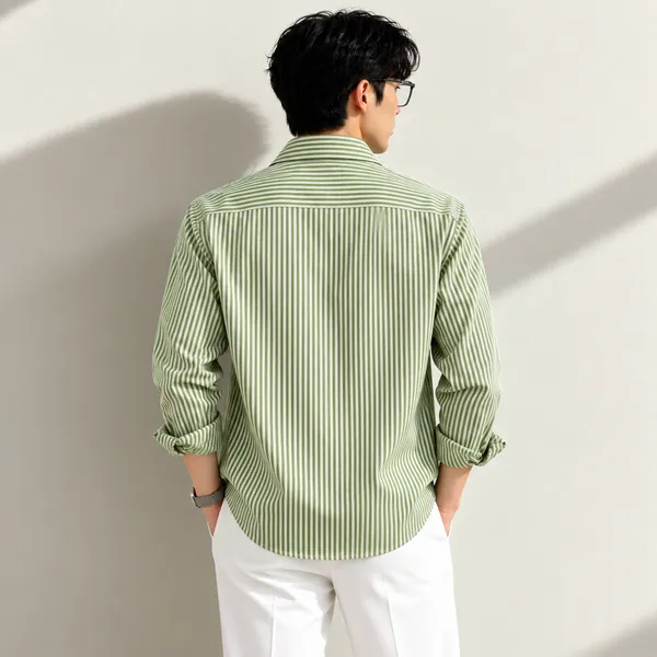Green_Striped_Regular_Fit_Shirt_for_Men