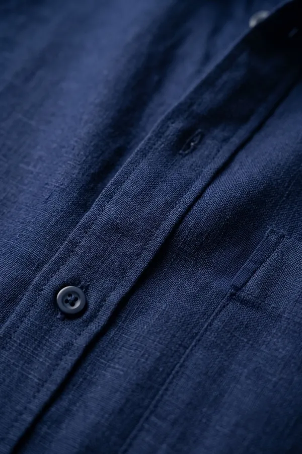 Navy_Linen_Casual_Shirt_for_Men