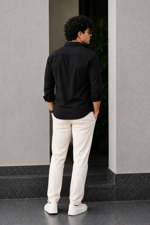 Black_Fabric_Regular_Fit_Shirt_for_Men
