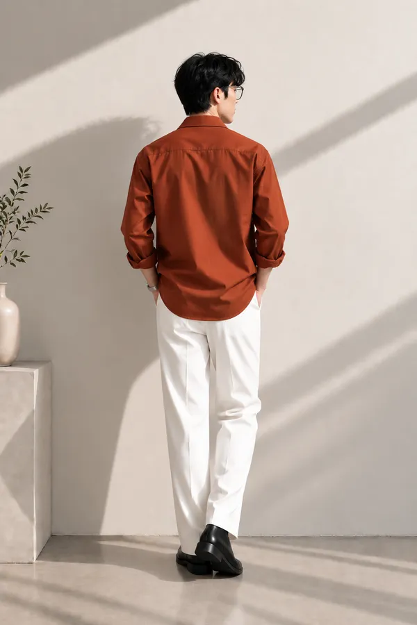 Rust_Textured_Regular_Fit_Shirt_for_Men