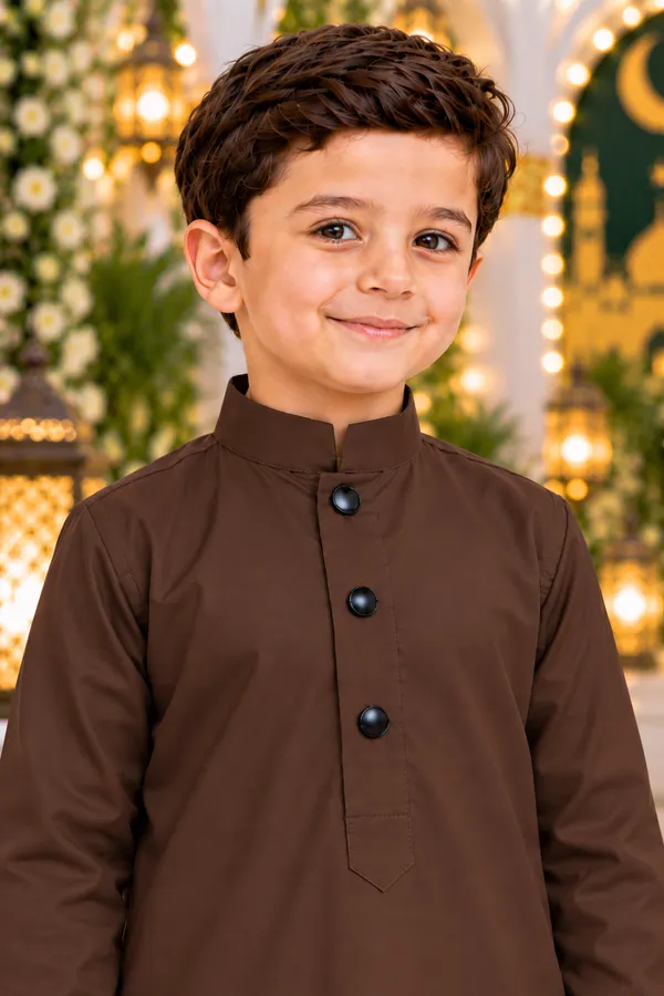 Boys_Dark_Brown_Thobe_|_Islamic_Traditional_Jubba_for_Kids_|_Full_Length_Muslim_Wear