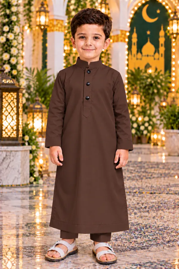 Boys_Dark_Brown_Thobe_|_Islamic_Traditional_Jubba_for_Kids_|_Full_Length_Muslim_Wear