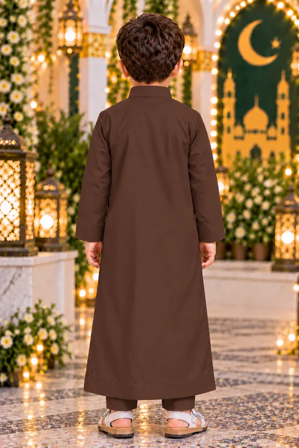 Boys_Dark_Brown_Thobe_|_Islamic_Traditional_Jubba_for_Kids_|_Full_Length_Muslim_Wear