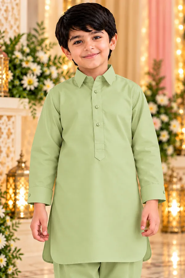 Boys_Pista_Green_Pathani_Kurta_Pajama_In_Giza_Cotton_|_Kids_Pathani_Suit_|_Eid,_Wedding_&_Festive_Wear