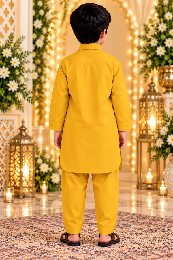 Boys_Yellow_Pathani_Kurta_Pajama_In_Giza_Cotton_|_Kids_Pathani_Suit_|_Eid,_Haldi,_Wedding_&_Festive_Wear