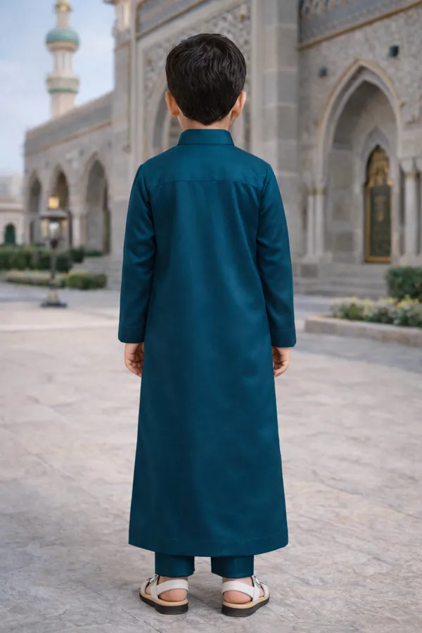 Dark_Teal_Thobe_For_Boys_|_Traditional_Islamic_Thobe_For_Kids_|_Stylish_Jubba_For_Boys_|_Eid,_Wedding_&_Festive_Wear