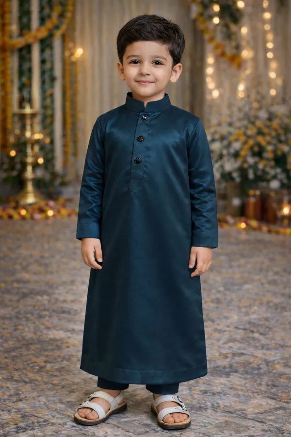 Dark_Teal_Thobe_For_Boys_|_Traditional_Islamic_Thobe_For_Kids_|_Stylish_Jubba_For_Boys_|_Eid,_Wedding_&_Festive_Wear