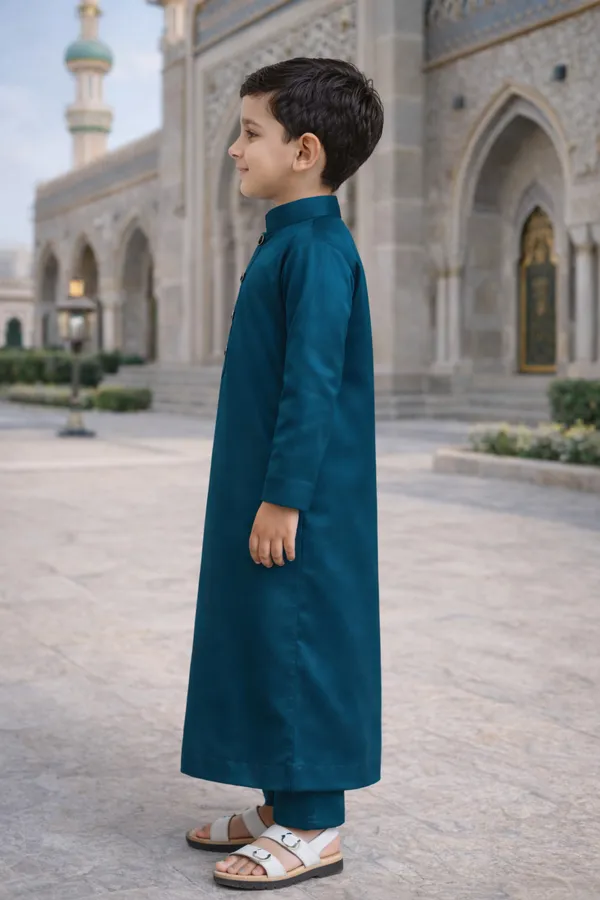 Dark_Teal_Thobe_For_Boys_|_Traditional_Islamic_Thobe_For_Kids_|_Stylish_Jubba_For_Boys_|_Eid,_Wedding_&_Festive_Wear