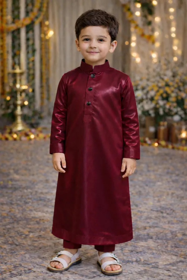 Maroon_Thobe_For_Boys_|_Traditional_Islamic_Thobe_For_Kids_|_Stylish_Jubba_For_Boys_|_Eid,_Wedding_&_Festive_Wear
