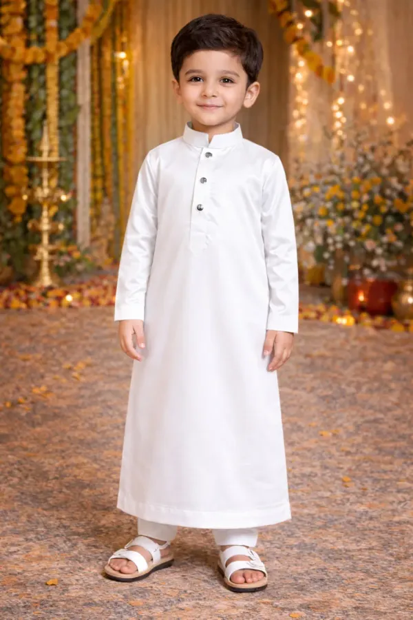 White_Thobe_For_Boys_|_Traditional_Islamic_Thobe_For_Kids_|_Stylish_Jubba_For_Boys_|_Eid,_Wedding_&_Festive_Wear