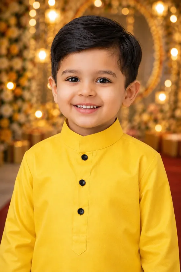Yellow_Kurta_For_Boys_|_Giza_Cotton_Mix_Traditional_Kurta_With_White_Pajama_|_Full_Sleeve_Kids_Ethnic_Wear_For_Eid,_Wedding_&_Festive_Occasions