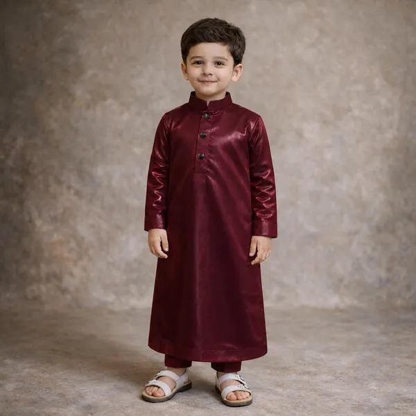 Maroon_Thobe_For_Boys_|_Traditional_Islamic_Thobe_For_Kids_|_Stylish_Jubba_For_Boys_|_Eid,_Wedding_&_Festive_Wear