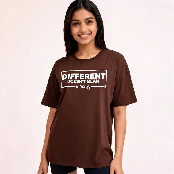 Brown_Pure_Cotton_Round_Neck_Graphic_Print_T-Shirt_For_Women