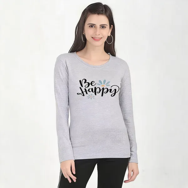 Grey_Pure_Cotton_Printed_Round_Neck_T-Shirt_For_Women