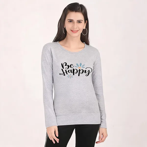Grey_Pure_Cotton_Printed_Round_Neck_T-Shirt_For_Women