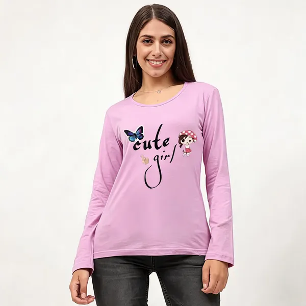 Purple_Pure_Cotton_Printed_Round_Neck_T-Shirt_For_Women