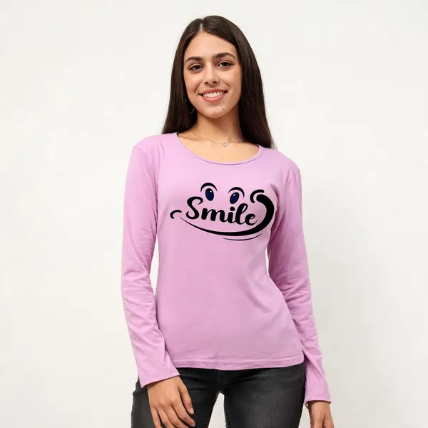 Purple_Pure_Cotton_Printed_Round_Neck_T-Shirt_For_Women