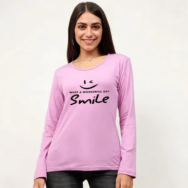Purple_Pure_Cotton_Graphic_Print_Round_Neck_T-Shirt_For_Women