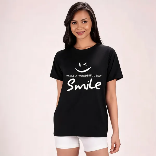 Black_Pure_Cotton_Oversized_Smile_Graphic_T-Shirt_For_Women