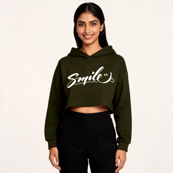 Green_Pure_Cotton_Hooded_Graphic_Print_T-Shirt_For_Women