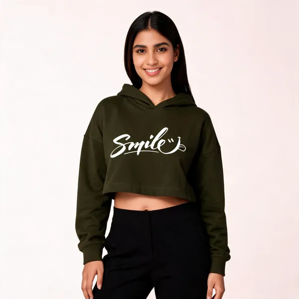 Green_Pure_Cotton_Hooded_Graphic_Print_T-Shirt_For_Women