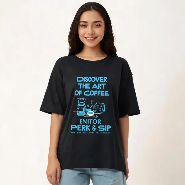 Black_Pure_Cotton_Printed_Round_Neck_T-Shirt_For_Women