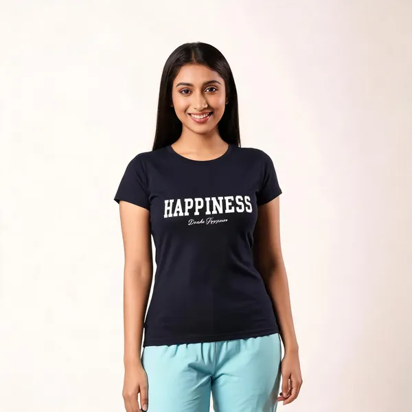 Black_Pure_Cotton_Printed_Round_Neck_T-Shirt_For_Women