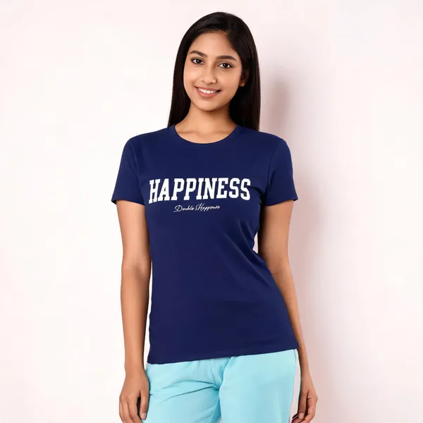 Navy_Blue_Pure_Cotton_Printed_Round_Neck_T-Shirt_For_Women