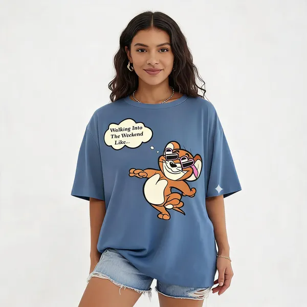 Blue_Pure_Cotton_Graphic_Print_Oversized_T-Shirt_For_Women