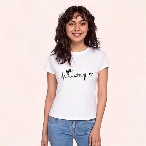 White_Pure_Cotton_Graphic_Print_Round_Neck_T-Shirt_For_Women