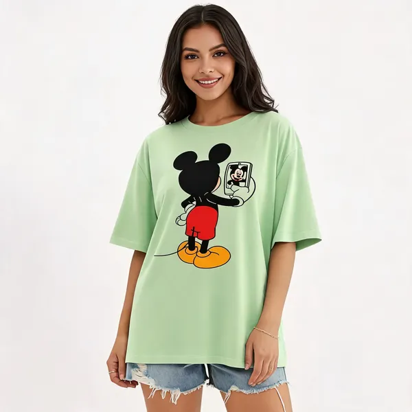 Green_Pure_Cotton_Round_Neck_Graphic_Print_T-Shirt_For_Women