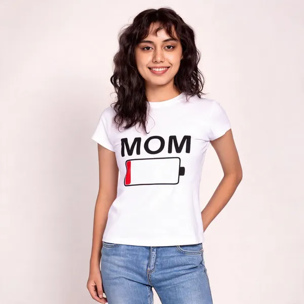 White_Pure_Cotton_Graphic_Print_Round_Neck_T-Shirt_For_Women