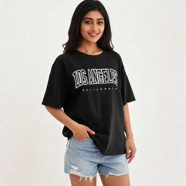Black_Pure_Cotton_Oversized_Printed_Round_Neck_T-Shirt_For_Women