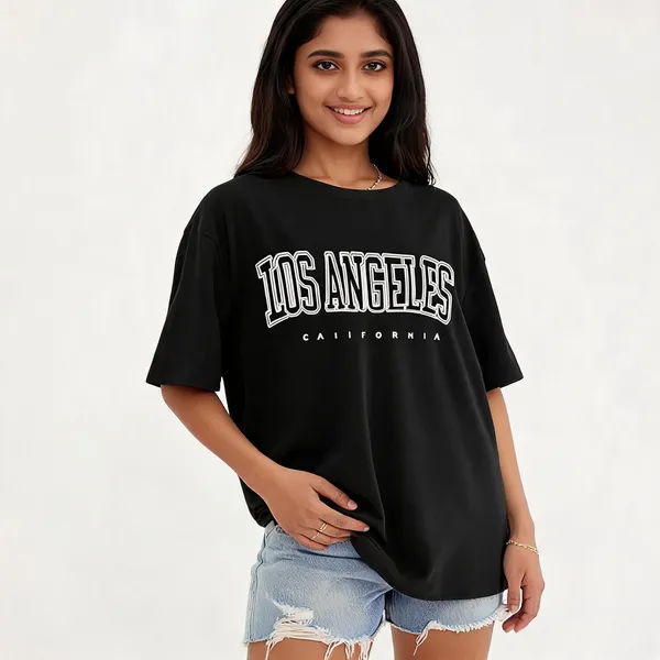 Black_Pure_Cotton_Oversized_Printed_Round_Neck_T-Shirt_For_Women