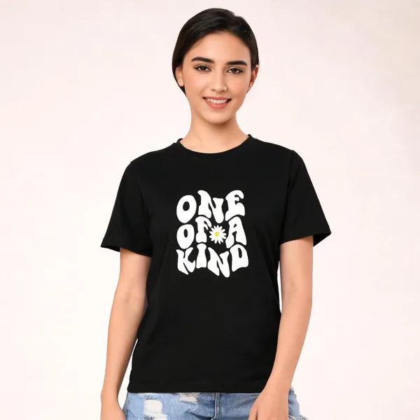 Black_Pure_Cotton_Graphic_Print_Round_Neck_T-Shirt_For_Women
