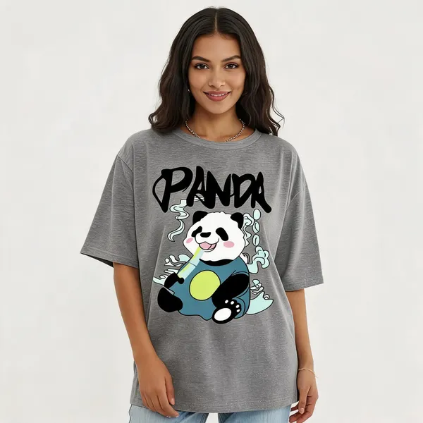 Grey_Pure_Cotton_Graphic_Print_Oversized_Round_Neck_T-Shirt_For_Women