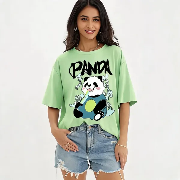 Green_Pure_Cotton_Graphic_Print_Oversized_T-Shirt_For_Women