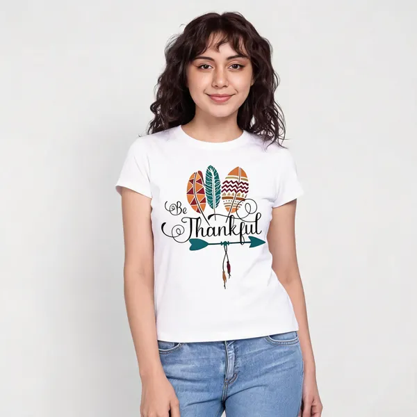 White_Pure_Cotton_Graphic_Print_Round_Neck_T-Shirt_For_Women
