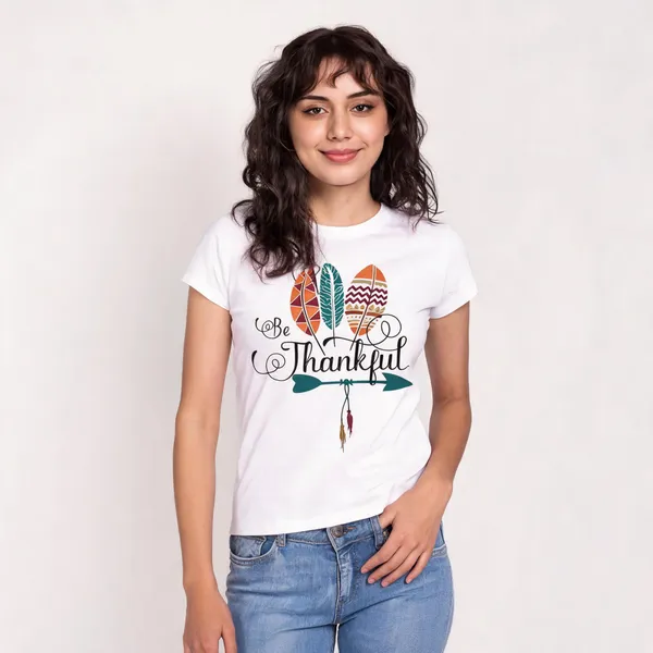 White_Pure_Cotton_Graphic_Print_Round_Neck_T-Shirt_For_Women