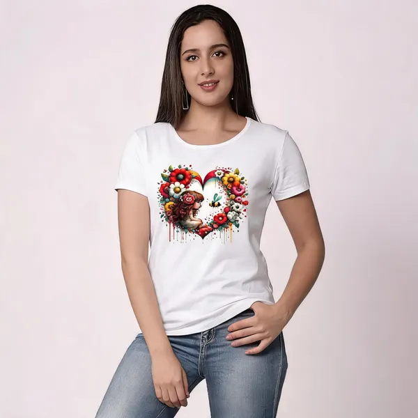 White_Pure_Cotton_Graphic_Print_Round_Neck_T-Shirt_For_Women