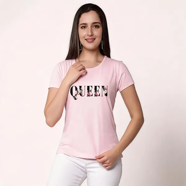 Pink_Pure_Cotton_Printed_Slim_Fit_Round_Neck_T-Shirt_For_Women