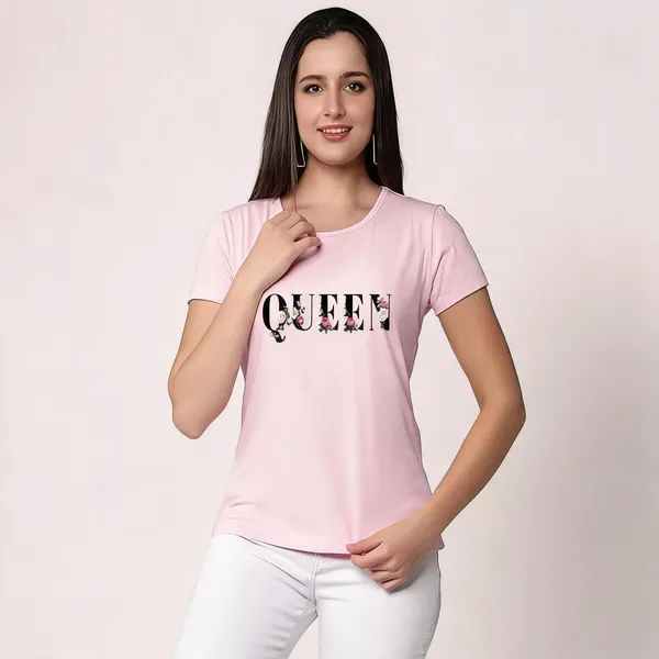 Pink_Pure_Cotton_Printed_Slim_Fit_Round_Neck_T-Shirt_For_Women