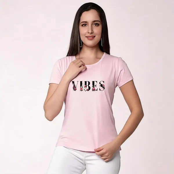 Pink_Pure_Cotton_Printed_Round_Neck_T-Shirt_For_Women