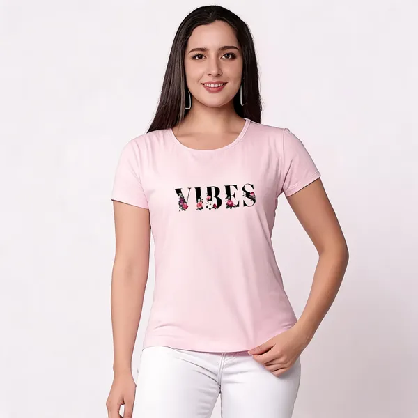 Pink_Pure_Cotton_Printed_Round_Neck_T-Shirt_For_Women