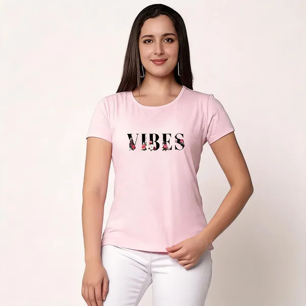 Pink_Pure_Cotton_Printed_Round_Neck_T-Shirt_For_Women